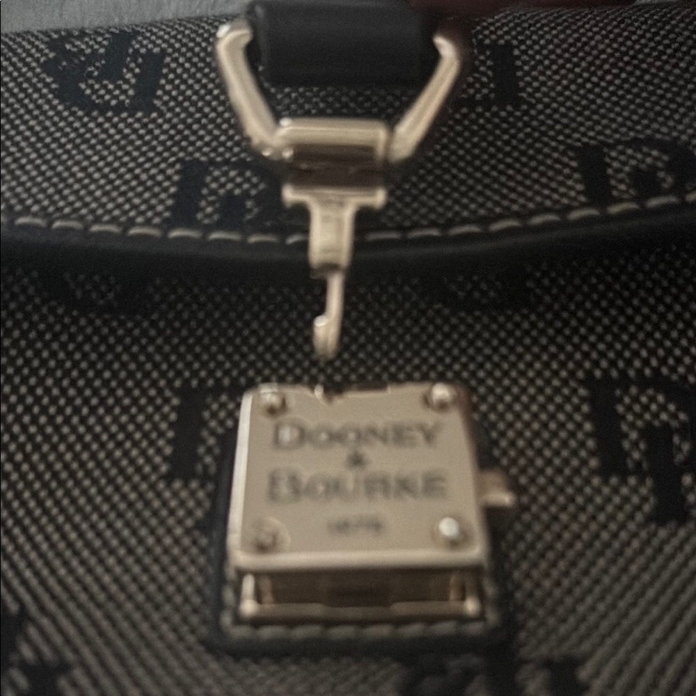Dooney & Bourke Black and Gray Clutch Wristlet - Picture 4 of 5